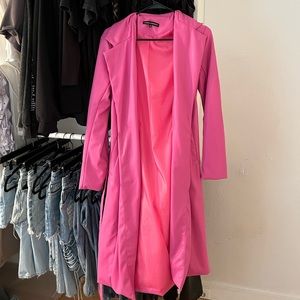 Naked Wardrobe Pink Faux Leather Jacket *Never Worn*